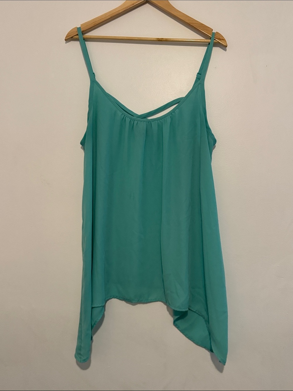 Torrid Swing Cami Size 2 Turquoise Summer Feminine